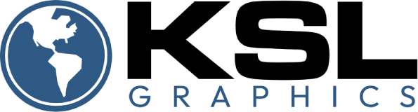 KSL Graphics globe logo