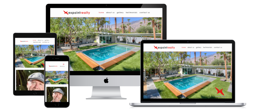 ExPoint Realty website on multiple devices — responsive real estate web design by KSL Graphics